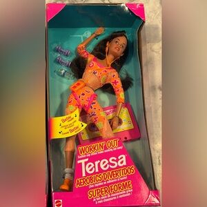 Workin’ Out TERESA Barbie Doll RARE NRFB 1996